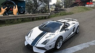 Lamborghini GALLARDO SYPDER  Forza Horizon 5  Steering Wheel Gameplay [upl. by Anauqaj]