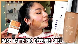 🔴 Guía de tonos y aplicación Nueva Base Matte Pro Défense LBel  Beige 220 C 🤯 [upl. by Leonor]