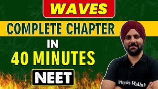 WAVES in 40 minutes  Complete Chapter for NEET [upl. by Aicatsue]