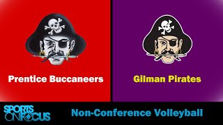 Prentice  Gilman  NonConference Volleyball [upl. by Odrareg]