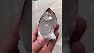 Smoky Quartz with albite  minerals  crystal  quartz  smokyquartz  khushallgems  gems [upl. by Dnomaid]