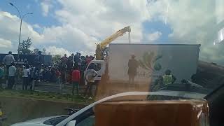 Thika Road Accident today in near githurai 45 exit [upl. by Schroth]