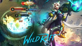 BATTLE CAT JINX GAMEPLAY  NEW SKIN Build amp Runes  Wild Rift [upl. by Einnaffit646]