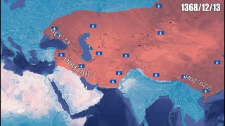 History Of Mongol Empire Every Year using Google earth  History in Urdu [upl. by Ardolino]