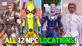 Fortnite ALL 12 Boss NPCs Locations in Fortnite Chapter 5 Season 4 [upl. by Nessa]