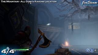 God of War All Odins Ravens in The Mountain Allfather Blinded Trophy [upl. by Suirada]