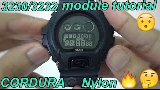 GShock DW6900BBN Military Black unboxing and review  Casio GShock module 32303232 tutorial [upl. by Thane]