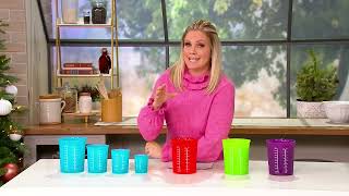 KOCHBLUME 4Piece Nestable Silicone Measuring Cups on QVC [upl. by Zealand]