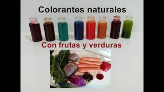 Colorantes alimenticios caseros Con verduras [upl. by Derrek667]