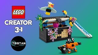 LEGO 31122 Creator 3in1 Treasure Chest Toy  3rd Model  Speed Build  Fun Build [upl. by Krute]