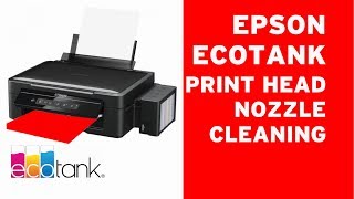 Epson ECOTANK print head cleaning clogged nozzles 🛠💉 [upl. by Eniawd]