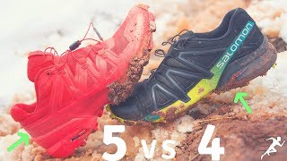 Salomon Speedcross 5 vs Speedcross 4  Three Important Updates [upl. by Ahsirat363]