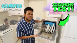 COMFEE Portable Dishwasher Cleaning Test [upl. by Body]