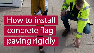 How to Install Concrete Flag Paving Rigidly  Marshalls [upl. by Malcolm]