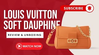 Louis Vuitton Soft Dauphine MM REVIEW amp UNBOXING [upl. by Ahsimed317]