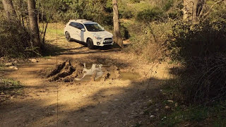 MITSUBISHI ASX AWD AWC OUTLANDER SPORT RVR OFFROAD MUD amp ROCKY TERRAIN Uniroyal Rainsport 3 TEST [upl. by Edsel]