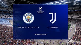 JOGO VALENDO TAÇA ENTRE MANCHESTER CITY vs JUVENTUS PELA CHAMPIONS FC PS4 [upl. by Fougere683]