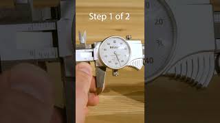 How To Read A Mitutoyo Dial Caliper Part 1 of 2 shorts [upl. by Hayifas]