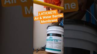 Mvis Air amp Water barrier  waterproofing outdoor wall howto diy waterproofing laticrete [upl. by Aelam148]