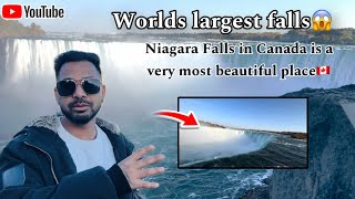 Niagara Falls in Canada is a very most beautiful place Worlds largest falls tour  USA hindi vlog [upl. by Nywrad843]