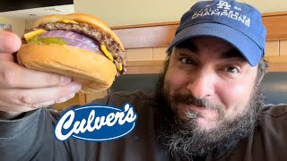 Culver’s Butter Burger Review  I try Culver’s for the first time [upl. by Enelrac]