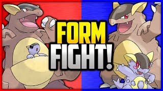 Kangaskhan vs Mega Kangaskhan  Pokémon Form Fight [upl. by Nelad]