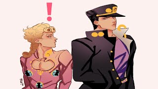 If Giorno Met Young Jotaro JoJo Comic Dubs [upl. by Mandle]