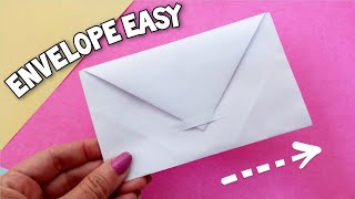 DIY How to Make Envelope Easy  Paper Craft  LOVELY ART DIY❤️✨ [upl. by Bolt]