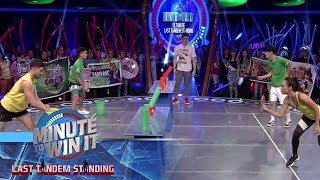 Pong Can  Minute To Win It  Last Tandem Standing [upl. by Tirrej913]