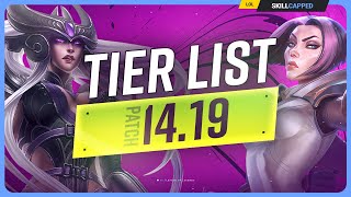 NEW TIER LIST for PATCH 1419  MASSIVE ITEM UPDATE  League of Legends [upl. by Partridge898]