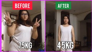 From 75kg to 45kg  Weight loss transformation shorts [upl. by Lowrance150]