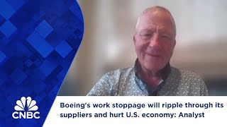 Boeings work stoppage will ripple through its suppliers and hurt US economy Analyst [upl. by Bonina]