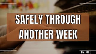 Safely Through Another Week Piano instrumental with lyrics SDAH 384 [upl. by Attenra830]