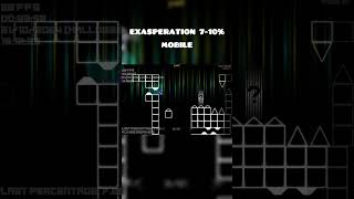 MOBILE Exasperation 710 geometrydash gddemon gdlayout extremedemon gameplay demonlevel [upl. by Sale597]