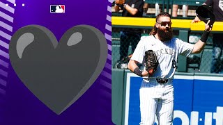 Rockies honor Charlie Blackmon in his FINAL game [upl. by Fezoj]