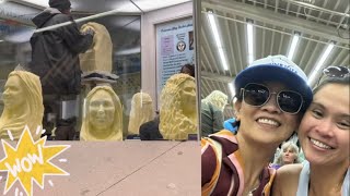 Minnesota State Fair butter sculpture1103 [upl. by Ettevets]