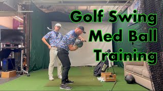 Golf Swing Medicine Ball Training [upl. by Thier98]