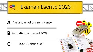 2023 ACTUAL EXAMEN TEÓRICO para la LICENCIA DE CONDUCIR PREGUNTAS DEL DMVen Español [upl. by Ahseim874]