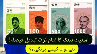 State Bank of Pakistan new currency note  SBP new currency note update  state bank new pese note [upl. by Asset]