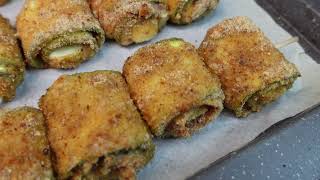 Se vuoi sorprendere i tuoi ospiticucina questi INVOLTINI DI ZUCCHINE SUPER FILANTIRicetta Facile 🍆 [upl. by Pris]