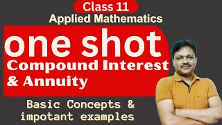 One Shot Series  Compound Interest amp Annuity  Applied Maths Class 11  Gaur Classes [upl. by Claretta]