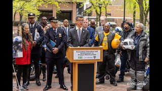 LIVE NYC DOT and NYPD announce unprecedented partnership to expand motorcyclist safety [upl. by Noemad]