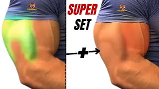 8 BICEPS amp TRICEPS SUPERSET WORKOUT AT GYM  Musculation triceps et biceps en superset [upl. by Treat]