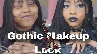 Gothic Makeup Look TUTORIAL  Gothic glam [upl. by Auqinat783]