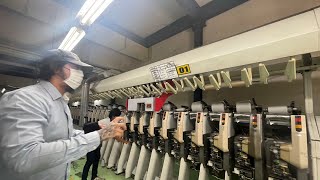 Schlafhorst Autoconer Type 338 CBF Autowinder second hand textile machine on sale [upl. by Tremml620]