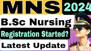 MNS BSc Nursing Registration 2024 Star MNS Application Form 2024 MNS BSc Nursing form 2024 [upl. by Maggio]