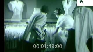 1950s Selfridges UK Department Store 16mm Film Rushes [upl. by Dowell]