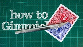 How To Make GIMMICKED CARDS  Handmade Professional GIMMICKS [upl. by Allecram]