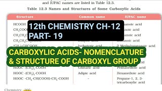 12th Chemistry Ch12Part19Nomenclature of carboxylic acidsStudy with Farru [upl. by Prosperus]