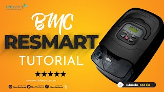 BMC RESmart Auto CPAP Settings  How To Change Pressure Settings [upl. by Schroder571]